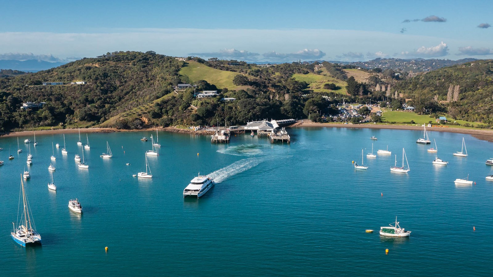 Fullers360 ferry travelling to Waiheke Island