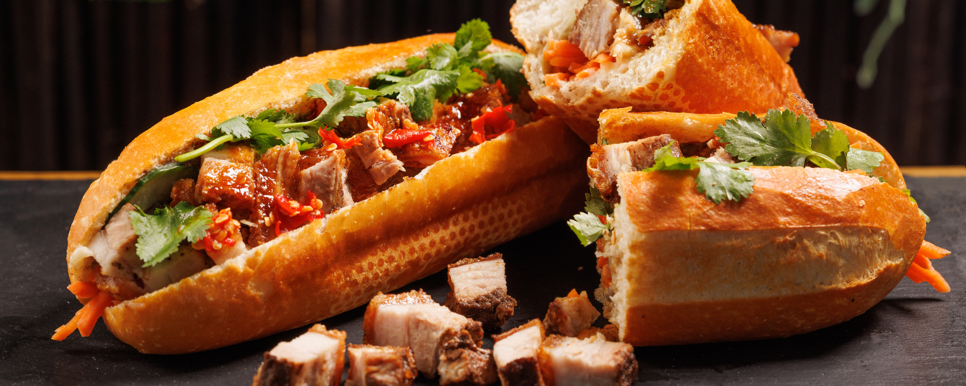 Crispy Pork Belly Banh Mi
