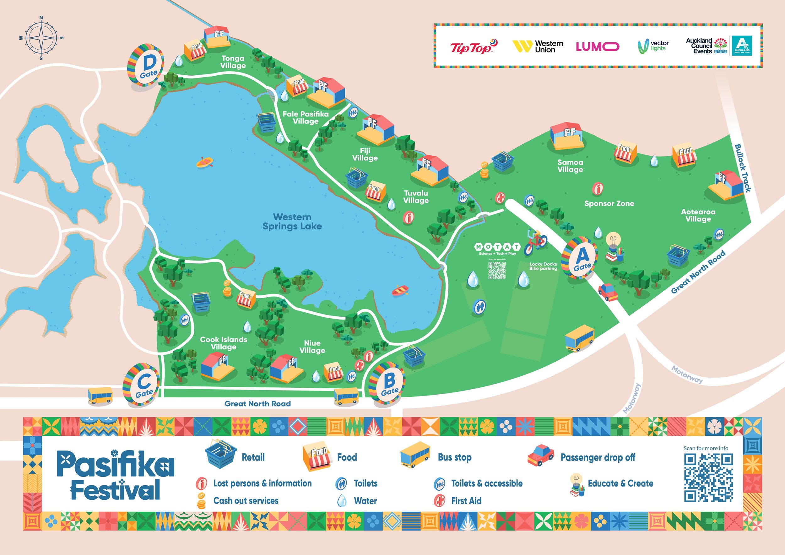 Pasifika Festival Site Map 2026