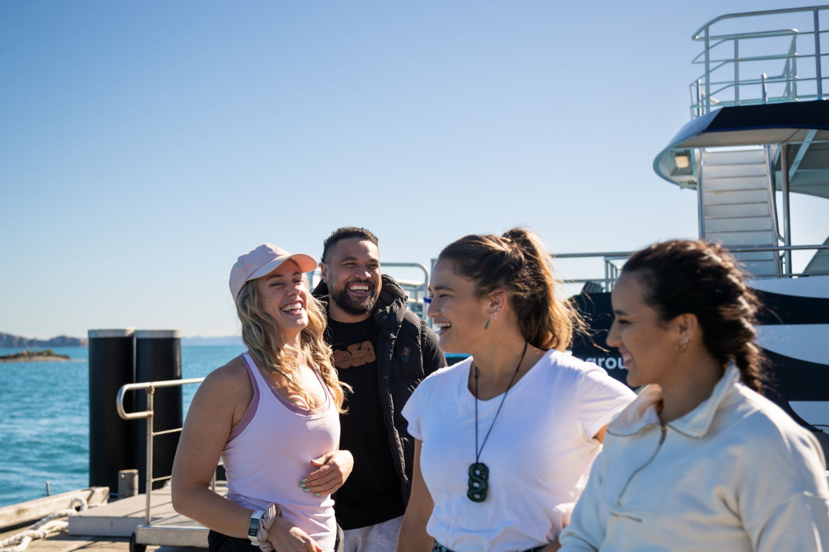 Visitors explore Tiritiri Matangi Island in Auckland